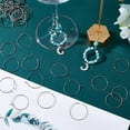 thumbnail image 4 of 1 Box 300Pcs 25mm Wine Glass Charm Rings 316 Stainless Steel Round Circle Earring Beading Hoops Findings for Party Favors Wedding DIY Earring Jewellery Making for DIY, 4 of 5
