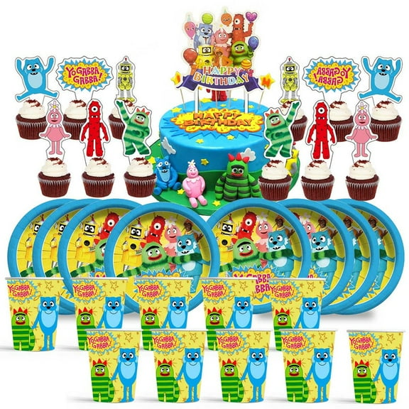 Birthday Cups Party Supplies Plates Decorations Cake Topper Decor