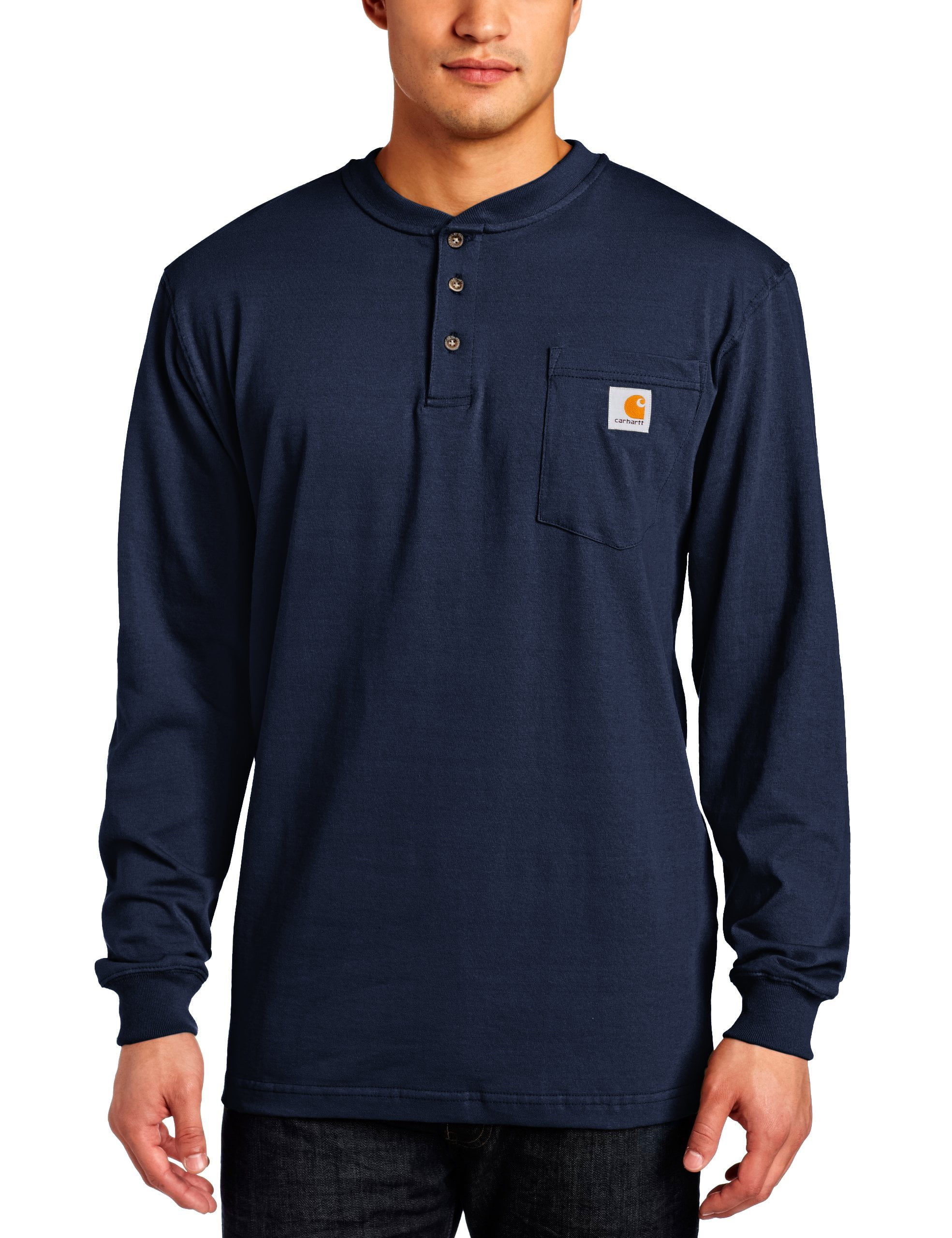 Carhartt Men's Workwear Pocket Henley Shirt (Regular and Big & Tall ...