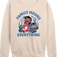 thumbnail image 3 of Lilo & Stitch - Family Means Everything - Women's French Terry Long Sleeve Shirt, 3 of 5