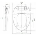 thumbnail image 4 of Gele WB002 Elongated Bidet Toilet Seat, Non-electric, Slow Close Seat & Lid, Dual Nozzle, Easy Installation & Clean, Adjustable Spray Pressure, fit most toilets, Kohler, Toto, American Standard, etc, 4 of 11