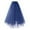Navy #015, variant on Women's Tulle Skirts Midi Elastic High Waist Pleated Mesh Flowy A-Line Party Long Skirts Wine L