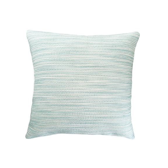 Bay View Aqua 24x24 Indoor Outdoor Pillow Aqua Blue