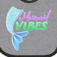 thumbnail image 4 of Inktastic Mermaid Vibes- mermaid tail Girls Baby Bib, 4 of 4