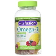 Angle View: Vitafusion Omega 3 Gummy, 120 Count, 6 Pack