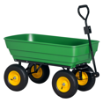 thumbnail image 1 of Outsunny Heavy Duty Garden Dump Cart with 440lbs Capacity and Steel Frame, 1 of 10
