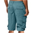 thumbnail image 3 of Purcolt Cargo Shorts for Men Stretch Comfort Waist Athletic Workout Shorts Lightweight Knee Length Bermuda Shorts with Pockets for Running Hiking Cycling, 3 of 8