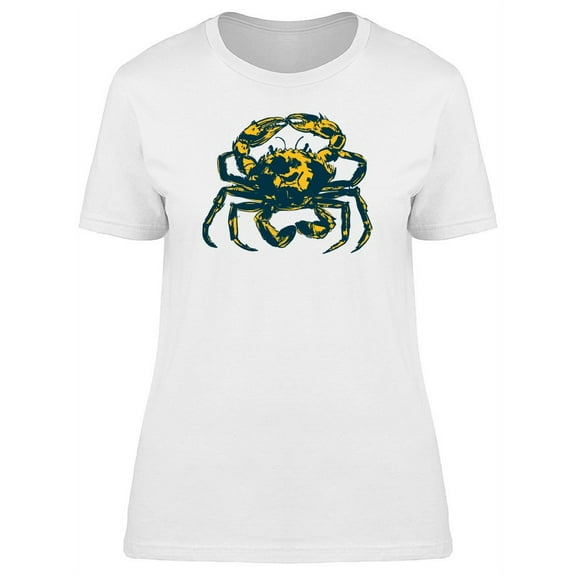 Crab Yellow & Black T-Shirt Women -Image by Shutterstock, Female Large