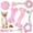 B, variant on 6Pcs TPR Dog Chew Toy Set for Puppies Small Dogs, Durable Teething Bone and Spiky Ball with Braided Fabric Rope Rings, Interactive Tug of War Play Toy Set for Gentle Chewers, Pet Boredom Relief Gift