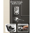 thumbnail image 3 of Veise Cerradura de puerta de entrada sin llave con 2 manijas de palanca - Cerrojo con teclado electrónico, juego de cerradura de puerta delantera inteligente digital de fácil instalación, 3 of 5