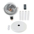 thumbnail image 2 of Pedestal Fan, 12 Speed USB Rechargeable Oscillating Standing Fan Powerful Wind 12h Timer with Remote Control for Dorm for Bedroom, 2 of 7