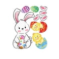 thumbnail image 2 of CoreLiving Spring Window Clings Easter Oil Painting Eggs Bunny Decals for Glass Windows Home Office Decor Holiday Party Supplies Spring Cleaning Gifts, 2 of 9