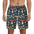 thumbnail image 2 of Goofa Colorful Mushrooms Printed Men's Swim Trunks Board Shorts Quick Dry Mens Swimming Trunks with Compression Liner,Breathable Fit Hawaii Beach Shorts-XX-Large, 2 of 9