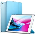 thumbnail image 1 of Case Fit 2018/2017 iPad 9.7 5th / 6th Generation - Slim Lightweight Smart Shell Stand Cover with Translucent Frosted Back Protector Fit Blue, 1 of 6