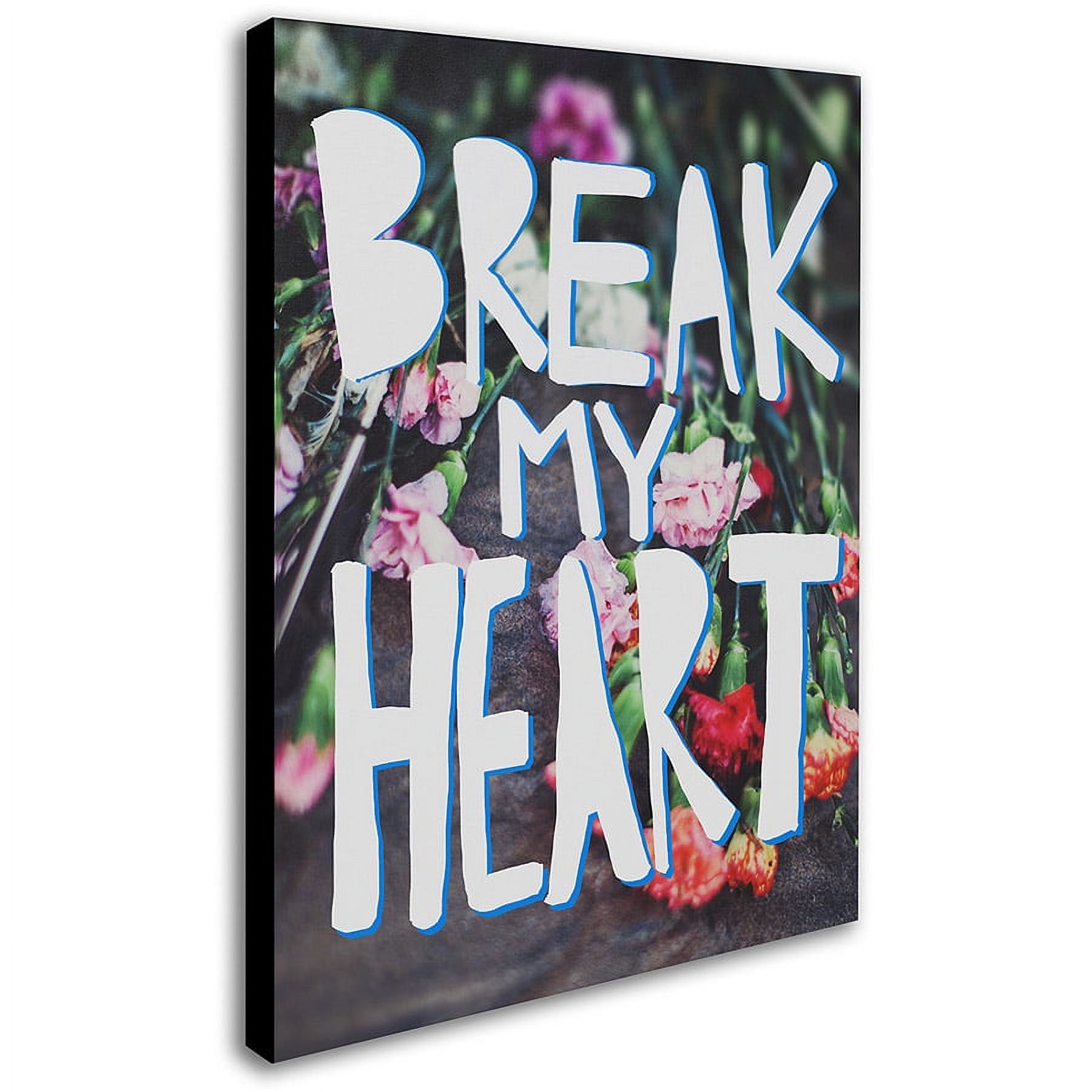 Trademark Fine Art "Break My Heart" Canvas Art by Leah Flores
