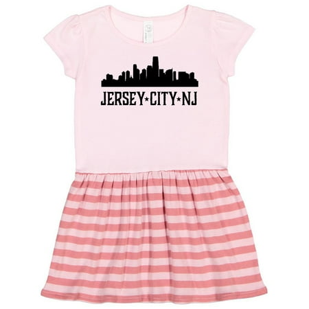 

Inktastic Jersey City New Jersey City Skyline Gift Toddler Girl Dress