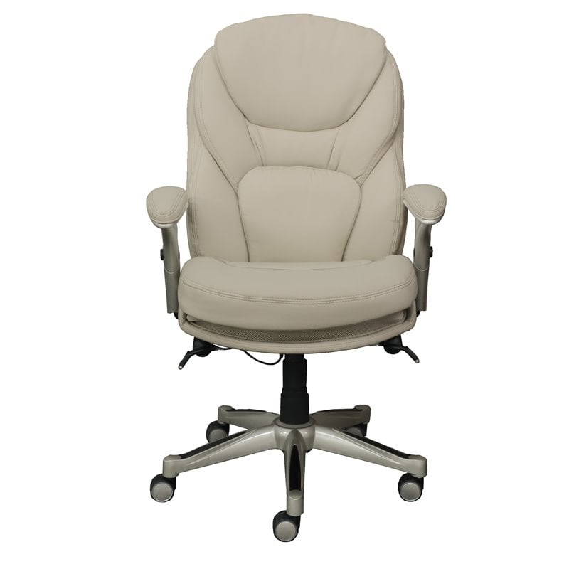 Serta Works Executive Leather Office Chair with Back in Motion