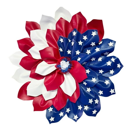 

RTDBG Home Decorations Wreath Julys Front Patriotic For Door And Day Fourth Wreath Veterans Of Home 1PCS Patriotic Wreath