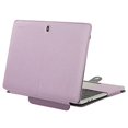 thumbnail image 2 of Mosiso PU Leather Cover Case with Stand Function for Newest MacBook Pro Retina 13 Inch (A1706 / A1708, Release Oct 2016), Purple Silky Pattern, 2 of 5