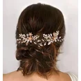 thumbnail image 6 of Sweetv 2Pcs Wedding Hair Pins For Brides, Gold Wedding Hair Bridal Accessories, 6 of 6