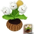 thumbnail image 4 of ddioayh Handcrafted Crochet Panda Night Light Potted Plant-Shape with Soft Glow for Home Office Decor Gift Idea Positive Emotional Support, 4 of 5