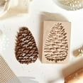 thumbnail image 6 of Gytml Pine Cone-Shaped Wooden Cookie Biscuit Mould, 3D Embossing Craft Decorating Baking Tool, Non-Stick & Pure Natural Wood Suitable For Christmas Festivals Kitchen Diy Gold One Size, 6 of 6