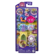 Polly Pocket Toys, Bracelet Treasures Wearables with Snap-Together Sections and Micro Doll