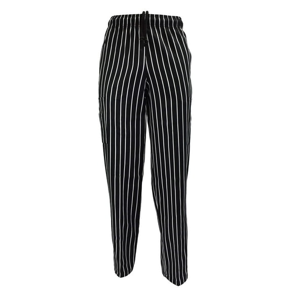 ACTIVE UNIFORMS Unisex Classic Chef Pants (Chalk Stripe, 4X-Large)