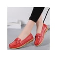 thumbnail image 6 of Gomelly Womens Nursing Shoes Bow Loafers Comfort Moccasins Nonslip Flats Driving Kitchen Boat Shoe Red 5, 6 of 7