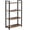 Brown, variant on Costway 4-Tier Bookshelf Industrial Bookcase Diaplay Shelf Storage Rack Rustic Brown