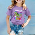 thumbnail image 2 of Back To School Printed Summer Top With Three Quarter Sleeves For Kids Light Shirts for Kids, 2 of 4