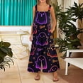 thumbnail image 4 of Evdexr Halloween Rompers for Women 2026 Spider Ghost Printed Jumpsuits Wide Leg Sleeveless Square Neck Pants Baggy Loose Fit Overalls with Pockets 5XL, 4 of 6
