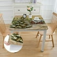 Facannap Christmas Tree House Car Square Table Cloth 100 Polyester