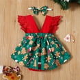 thumbnail image 4 of Newborn Baby Girls Christmas Tutu Romper Dress Party Jumpsuit Outfit Set Clothes 0-18M, 4 of 8