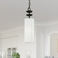 thumbnail image 2 of 42981-04 Livex Lighting Brookdale - 1 Light Mini Pendant In Transitional Style-18.25 Inches Tall and 5.13 Inches Wide-Black Finish    -Traditional, 2 of 8
