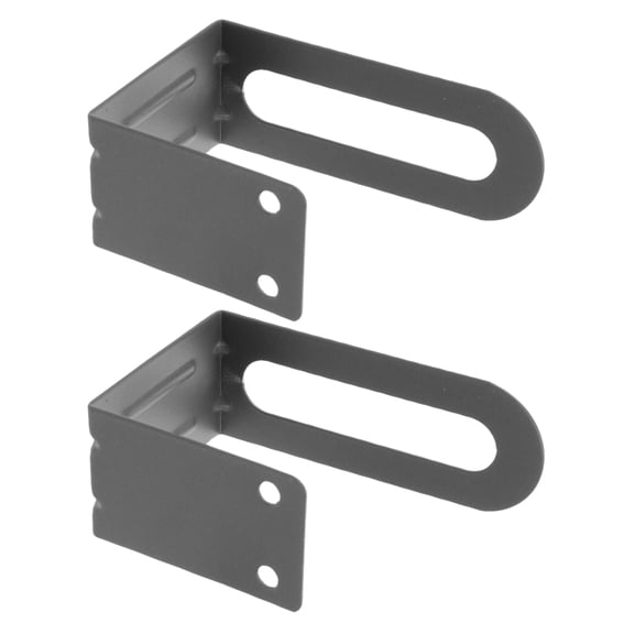 VERDANVERSE 2- Mounted Scale Organizer Brackets, No-Drill Installation, Dark Grey, Ideal for Bathroom and Bedroom Storage