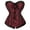 Red, variant on Gothic Corset Overbust Lace up Corset For Women Corsets Bustier Top Waist Training Red 2XL