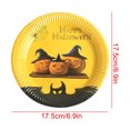 thumbnail image 3 of Vikakiooze Halloween Party Supplies Halloween Disposable Paper Tableware Round Paper Plate Halloween decorations sales, 3 of 5