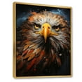 thumbnail image 2 of Designart "Copper Eagle Animal Drips I" Animals Floater Framed Canvas Print, 2 of 7