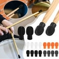 thumbnail image 3 of Wmool 2/4PC Silicone Drum Stick Sleeve Practice Tips Mute Damper Protective Cover *△, 3 of 8