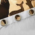thumbnail image 4 of Feelyou Rustic Farmhouse Moose Curtains Pack of 2 (42x84 Each), Deer Elk Wildlife Curtains Blackout, Woodland Animal Hunting Bedroom Curtains, Black Out Curtains Decor, 4 of 6