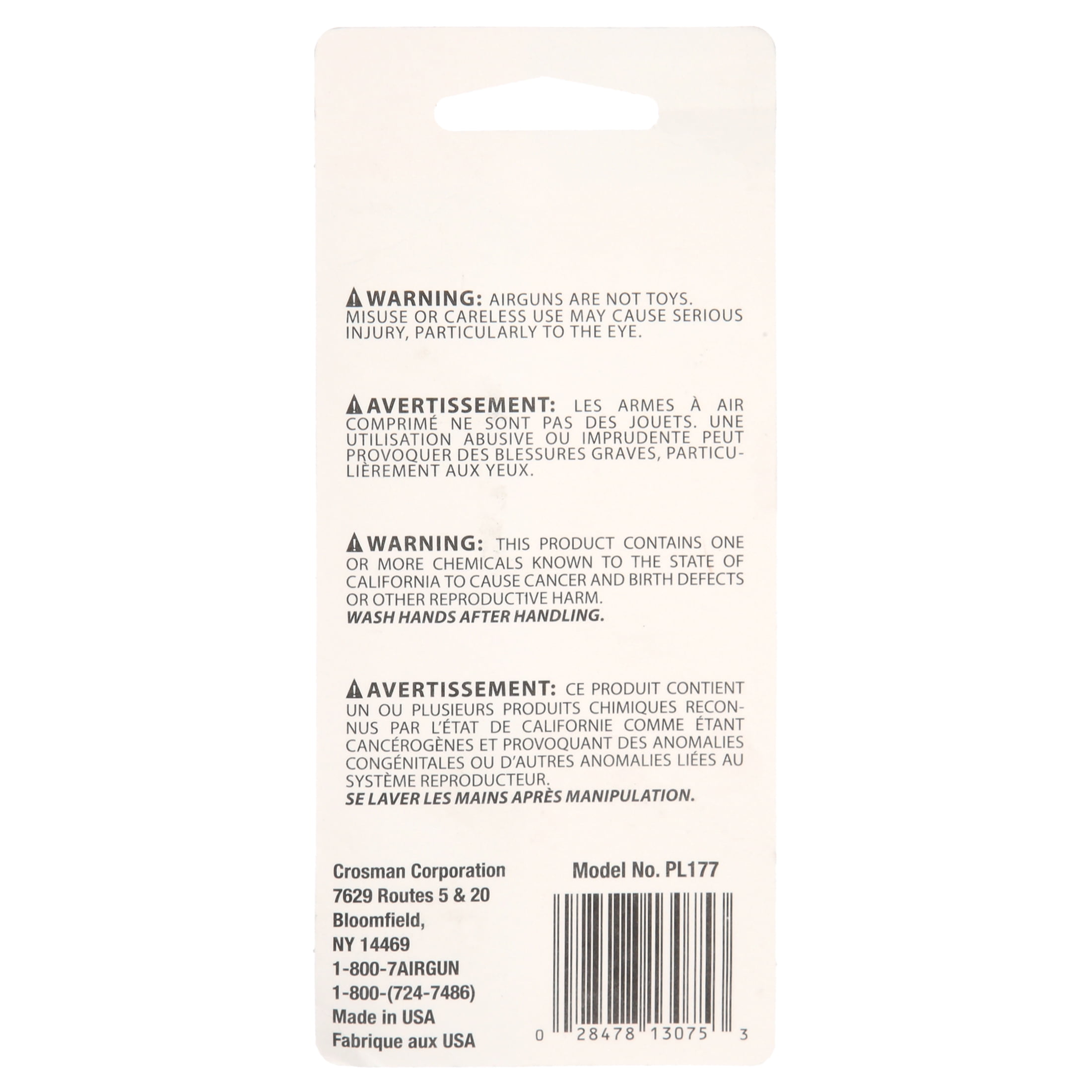 Crosman Pellet Loader, Holds 16 .177 Cal Pellets