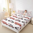 thumbnail image 4 of Homewish Car Theme Full Size Sheets 4-Piece for Children Kids Teens,Fire Truck Breathable Bed Sheets,Cartoon Car Lightweight Sheet Sets,Microfiber Bedroom Decor, 4 of 7