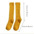 thumbnail image 3 of Ketyyh-chn99 Womens Knee-High Fuzzy Long Tube Socks Solid Color Warmers Winter Home Sleeping Cozy Slipper Stockings Orange, 3 of 3