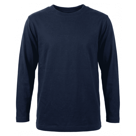 Playera George para Hombre Cuello Redondo Manga Larga Marino Talla EG
