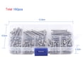 thumbnail image 3 of 160 Tornillos de Cabeza Hexagonal de Acero Inoxidable 304 con Caja de Almacenamiento M3 x 6/8/10/12/16/20/25/30mm Ecomeon no, 3 of 4