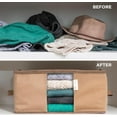 thumbnail image 6 of Cedar Clothes Storage Bags, Moth Protection Garment Organizer for Closet & Underbed Storage, Set of 2, Beige, 6 of 8