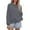 Grey, variant on ManxiVoo Women's Cowl Neck Relaxed Fit Pullover Sweatshirt Long Sleeve Minimalist Comfort Fall Top L Size Black