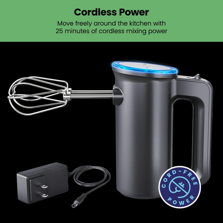 Kalorik® Cordless Electric Hand Mixer, Black