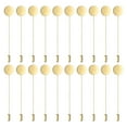 thumbnail image 1 of Uxcell 20-Pack Alfiler de Solapa de Bandeja Redonda Plana, Alfileres de Boutonniere de Aleación para Traje/Sombrero/Corbata/Broche [3", Tono Dorado], 1 of 6